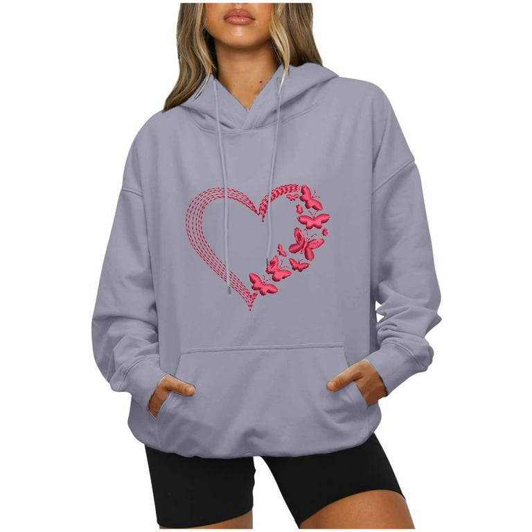 Aueoeo Cute Hoodies, Plus Size Winter Clothes for Women Women's
