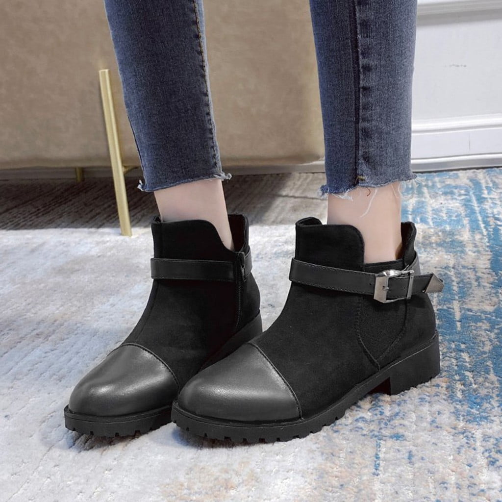 Aueoeo Fall Boots For Women 2023 Ankle Boots Fashion Women Square