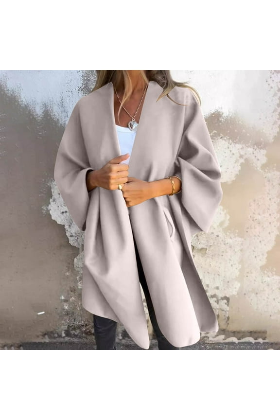 Faux Cape Jackets for Women Lightweigh Blanket Warm Shawl Winter Coat Sweater Cape Coats