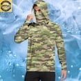 thumbnail image 1 of Aueoeo Fishing Hoodie for Men Long Sleeve UPF 50+ Sun Protection Hoodies Outdoor Running Hiking Lightweight Thin Top with Neck Gaiter, 1 of 7