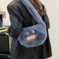 thumbnail image 1 of Aueoeo Funny Shoulder Bag Fuzzy Satchel Cute Handbag Doll Mini Bags Zipper Closure Handbag, 1 of 7