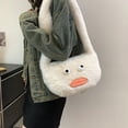 thumbnail image 1 of Aueoeo Funny Shoulder Bag Fuzzy Satchel Cute Handbag Doll Mini Bags Zipper Closure Handbag, 1 of 7