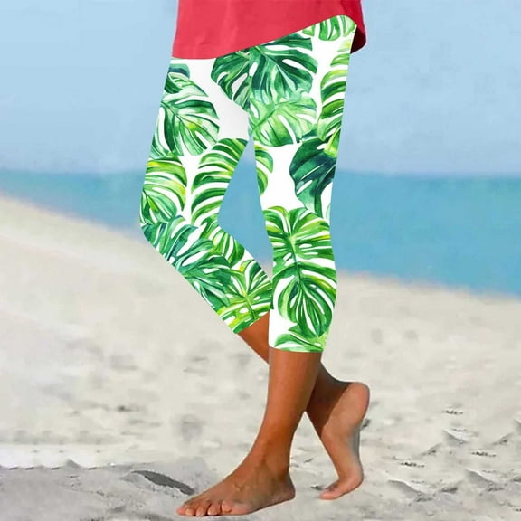 Aueoeo High Waisted Capris Pants For Women Yoga Slim Fitted Pants Workout Athletic Running Capris Leggings