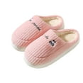 thumbnail image 1 of Aueoeo Indoor Outdoor Slippers Women, Women's Warm Slippers Comfy Fuzzy Memory Foam Slippers Plush Indoor House Slippers Bedroom Shoes, 1 of 6