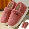 thumbnail image 1 of Aueoeo Indoor Slippers for Women, Women's House Slippers Memory Foam Fluffy Soft Slippers Slip on Winter Warm Shoes for Women Slippers, 1 of 8