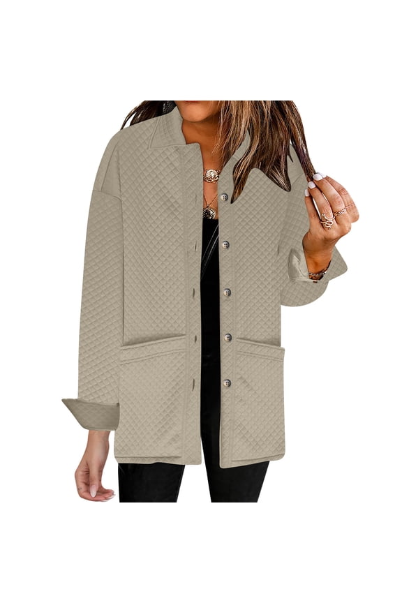 Jackets for Women Spring Fashion Cute Press Coats Lightweight Zip Up Jackets Dressy Casual Coat With Pockets