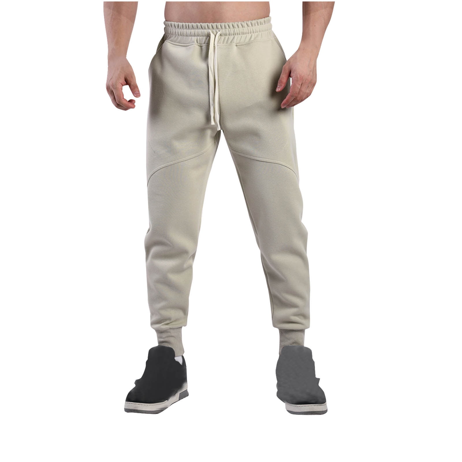 Aueoeo Joggers Pants For Men Baggy Sweatpants Gym Workout Yoga Pants ...