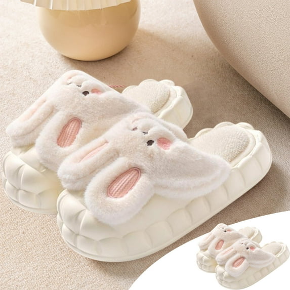 Aueoeo Memory Foam Slippers, Womens House Slippers Memory Foam Slippers Cute Slippers Indoor Home Slip on Winter Warm Thick-Soled Fall Slippers
