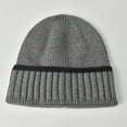 thumbnail image 1 of Aueoeo Men Chunky Wool Fisherman Short Beanie Hats Skull Cap Thick Skater Streetwear Beanie Daily Hat, 1 of 3