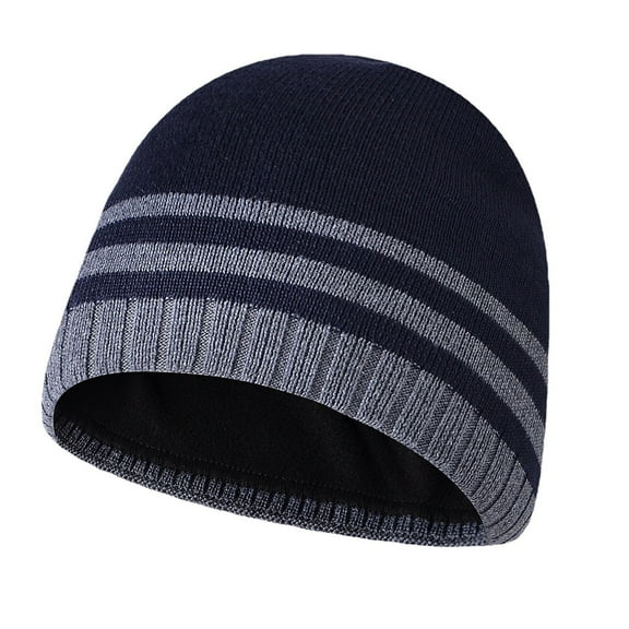 Aueoeo Men Chunky Wool Fisherman Short Beanie Hats Skull Cap Thick Skater Streetwear Beanie Daily Hat