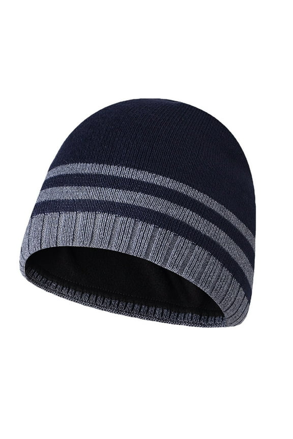 Men Chunky Wool Fisherman Short Beanie Hats Skull Cap Thick Skater Streetwear Beanie Daily Hat