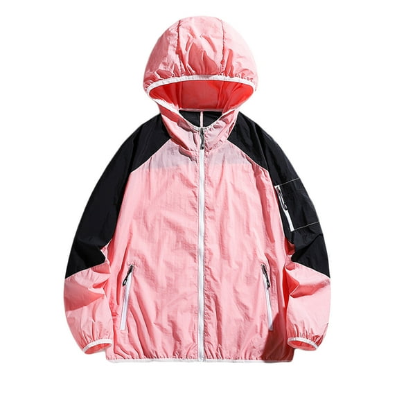 Aueoeo Men'S Hooded Jacket,Winter Jackets For Men Men Casual Sports Hooded Long Sleeve Zipper Lightweight Quick Drying Sun-Proof Jacket Motorcycle Jacket On Clearance