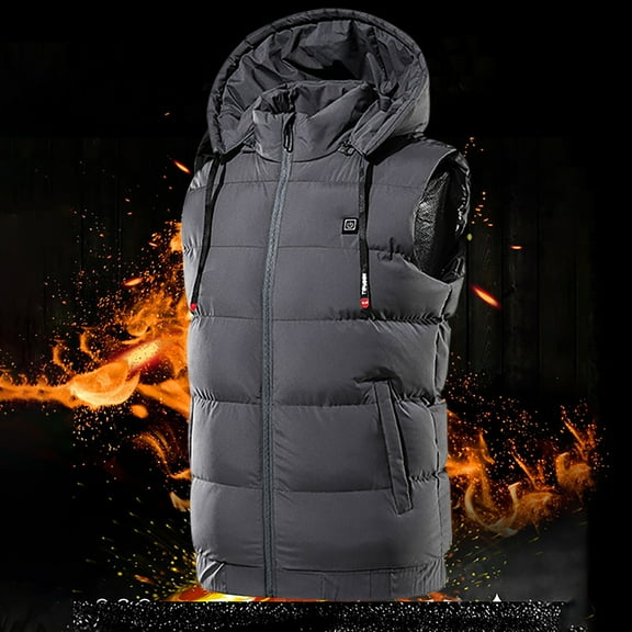 Aueoeo Men'S Winter Jacket,Heated Jacket Heating Jacket For Men And Women USB Electric Warmer Clothes Outdoor (Available in Big & Tall) Saving!