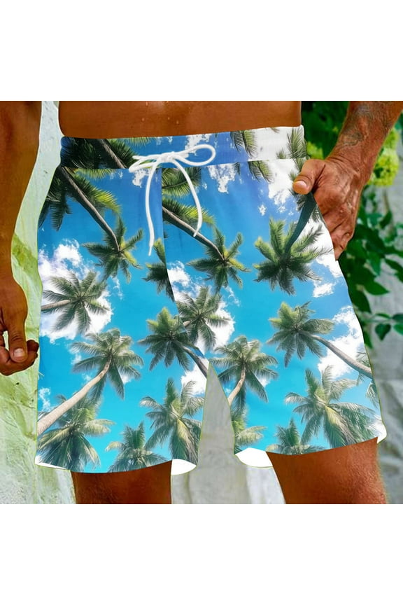 Men's Big & Tall Shorts Fashion Floral Graphic Prined Shorts Casual Athletic Running Basketball Shorts