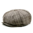 thumbnail image 1 of Aueoeo Men's Classic Herringbone Tweed Hat Newsboy Ivy Hat Vintage Cabbie Hat Flat Beret Cap, 1 of 2