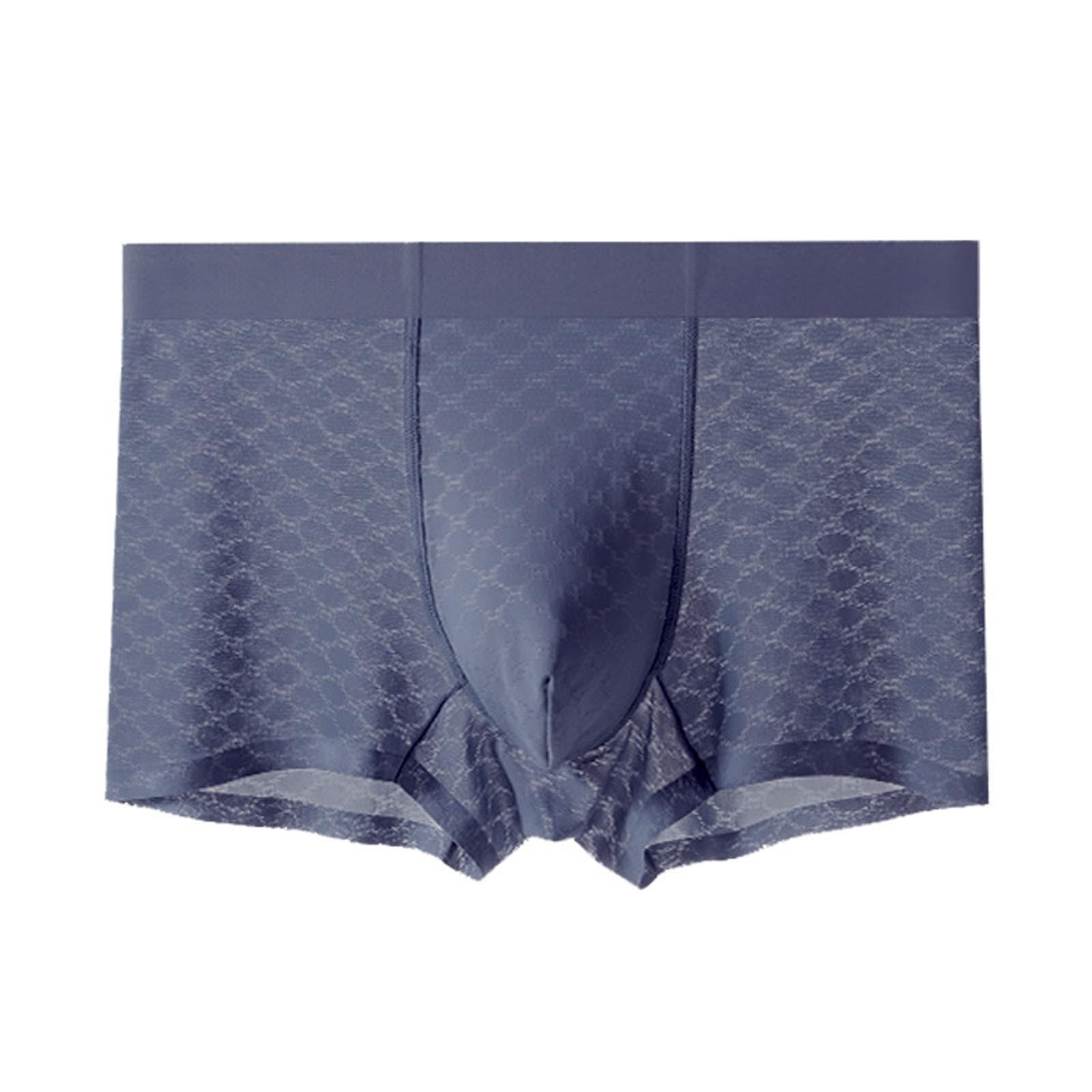 Aueoeo Men #39 s Ice Silk Underwear For Men Breathable Soft Trunks Thin Aueoeo Men #39 s Ice Silk Underwear For Men Breathable Soft Trunks Thin