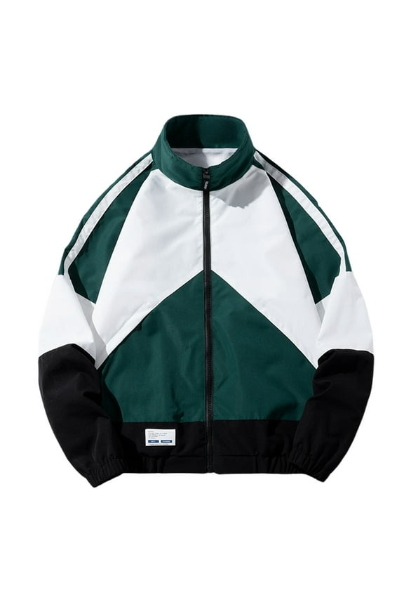 Men's Jacket Lightweight Casual Stylish Spring Fall Windbreaker Zip Up Outwear Coat with Pockets Sports Breathable First Slim Long Sleeve Hoodless Coat/jacket on Clearance