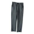 thumbnail image 1 of Aueoeo Men's Loose Fits Pajamas Pants Thin Drawstring Sports Pants Homewear Causal Sleep Long Pants With Pockets, 1 of 7