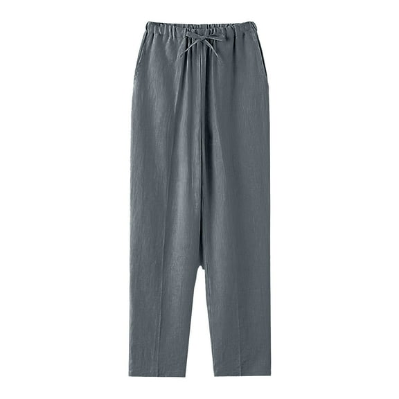 Aueoeo Men's Pants, Mens Sweatpants Men's Casual Straight Leg Pants Solid Color Men's Pants Loose Straight Leg Pants Pants Baggy Sweatpants Men