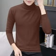 thumbnail image 1 of Aueoeo Men's Slim Fits Turtleneck Sweater Casual Mock Neck Knitted Pullover Causal Thermal Sweaters Tops, 1 of 9