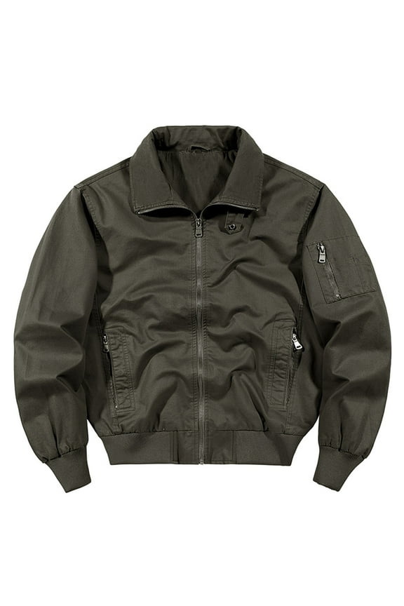 Men's Sport Warm Fleece Hooded Outdoor Adventure Jacket Coats Lined Work Jacket Vintage Winter Trucker Coat on Clearance