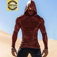 thumbnail image 1 of Aueoeo Men's UPF 50+ Sun Protection Hooded Fashion Active Jackets Performance Fishing Hoodie Long Sleeve Shirts, 1 of 3