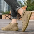 thumbnail image 1 of Aueoeo Mens Slip On Walking Shoes Sport Running Shoes Workout Shoes High Top Shoes Lightweight Gym Sneakers Khaki, 1 of 4