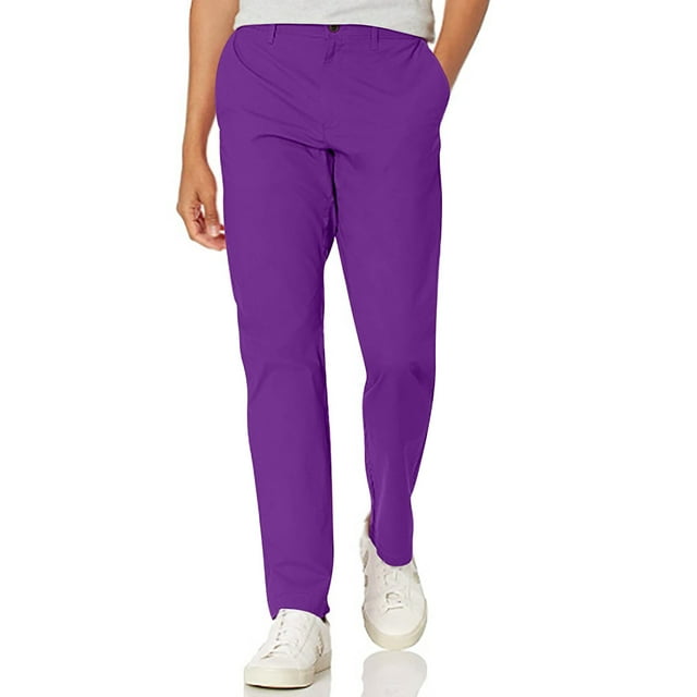 Aueoeo Mens Stretch Golf Pants Lightweight Quick Dry Casual Relaxed Fit