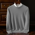 thumbnail image 1 of Aueoeo Mens Sweater, Soft Comfy Mens Youth Fashion Casual Color V-Neck Long Sleeve Sweater Fall Winter Knitwear, 1 of 6