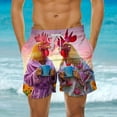 thumbnail image 1 of Aueoeo Mens Swimming Pants Swim Trunks Quick Dry Printed Beach Shorts Big & Tall Summer Boardshorts with Mesh Lining Summer Loose Beach Shorts Pocket on Clearance, 1 of 6