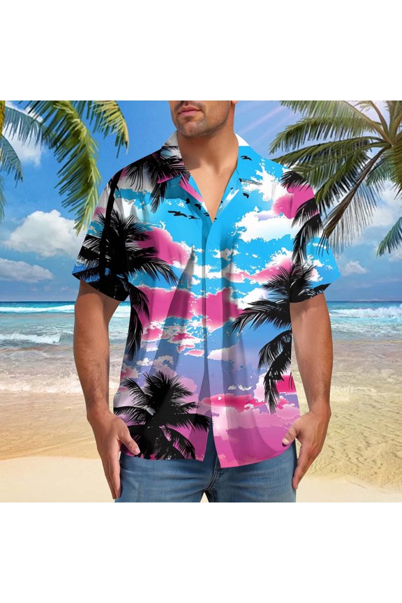 Mens Tees Men T Shirts Fashion Men Casual Short Sleeve Turndown Collar Button Shirt Custom T Shirt