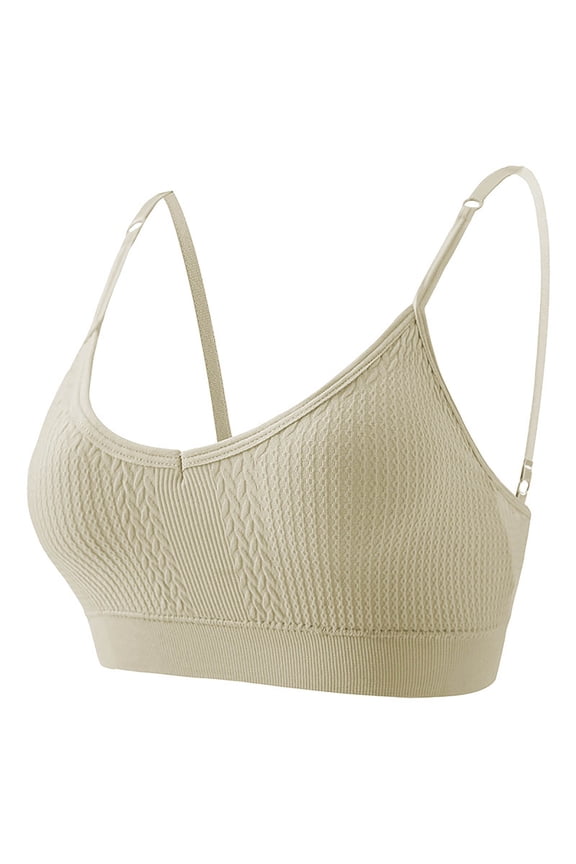 Mini Camisole Bra Spaghetti Strap Daily Bra Push Up Bra With Adjustable Straps For Women Girls