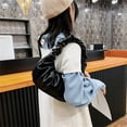 thumbnail image 1 of Aueoeo Mini Tote Bags for Women Underarm Soft Bag Faux Leather Bag Small Handbags Handle Dumpling Bag, 1 of 8