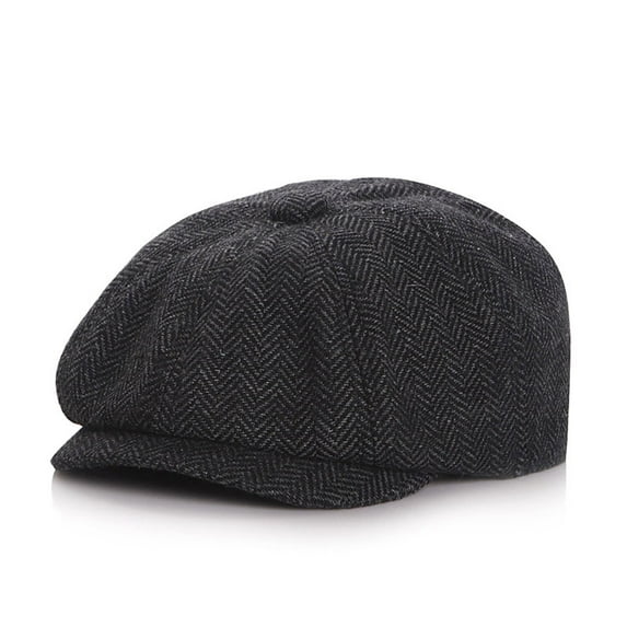 Aueoeo Newsboy Cap For Men Hat Warm Winter Hat Vintage Cabbie Hat Flat Beret Cap