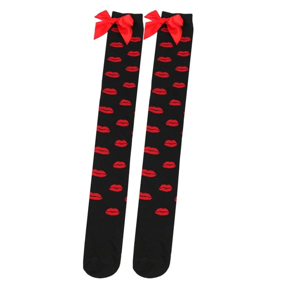 Aueoeo No Show Socks Men Hiking Socks Women Ladies Valentines Day Long Socks Over Knee Socks Cute Bow Long Socks Gym Socks Women
