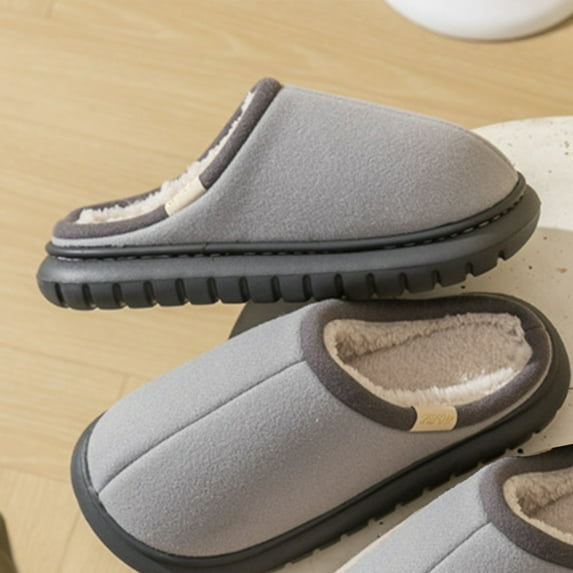 Aueoeo Orthopedic Slippers for Women, Women's Fleece Lined Cute Slippers Indoor Memory Foam Slippers Warm Winter Slip on Soft Plush Shoes