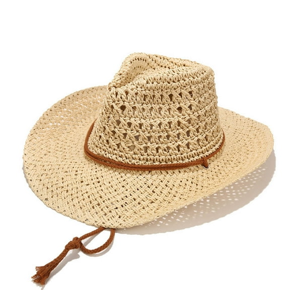 Aueoeo Packable Straws Hat Fashion Fedora Panama Sun Protection Summer Beach Hat Cuban Cap For Men Women