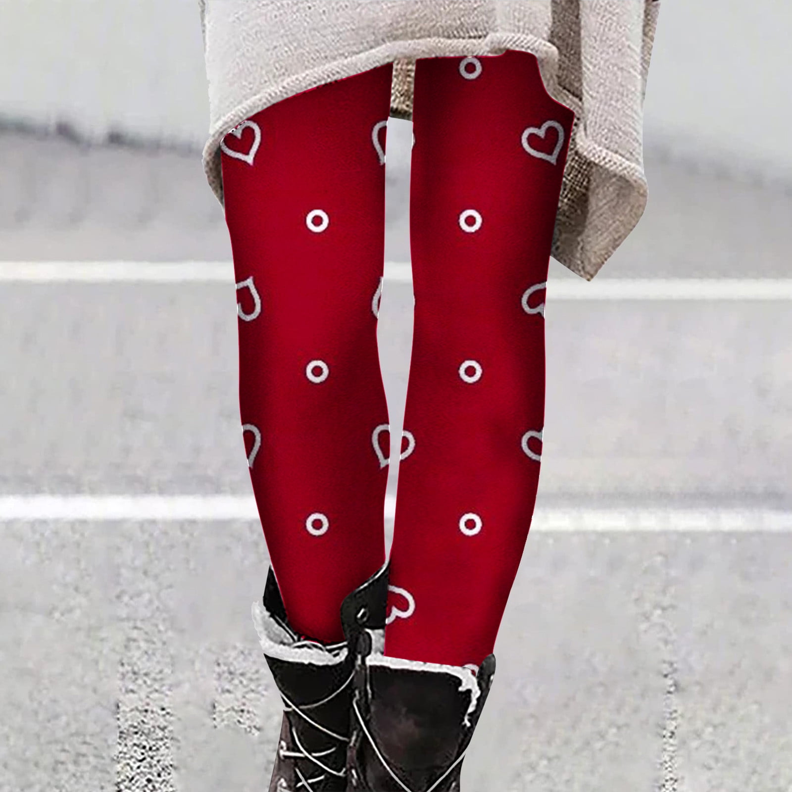 Aueoeo Pants for Women, Fleece Lined Jeggings Women Fleece Lined