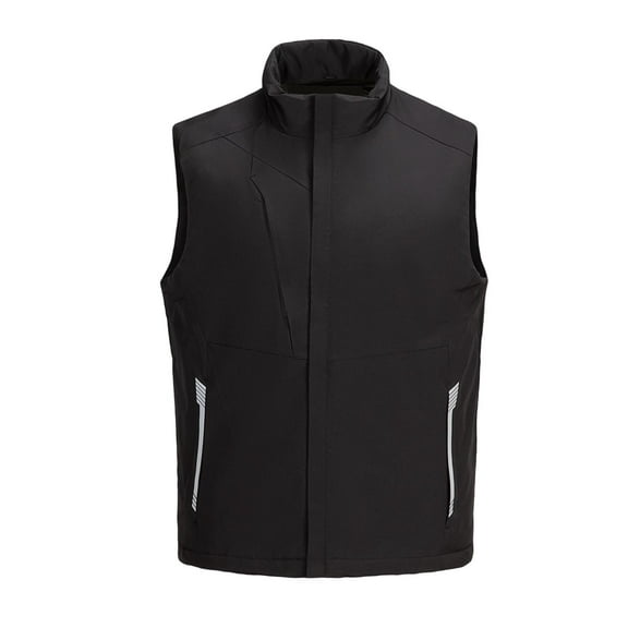 Aueoeo Plus Size Vests For Men Outdoor Stand Collar Jackets Vests Casual Padded Sleeveless Coats