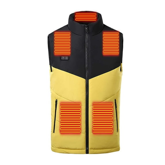 Aueoeo Rain Jacket Men,Outdoor Warm Clothing Heated For Riding Skiing Fishing Charging Via Heated Coat (Available in Big & Tall) Saving!