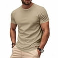 thumbnail image 1 of Aueoeo Relaxed Fitted T-Shirts for Mens Casual Soft Comfortable Shirts Short Sleeve Classic Crew Neck T-Shirt, 1 of 9