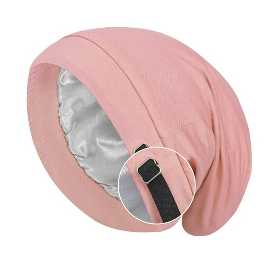 Aueoeo Satin Lined Sleep Bonnet Silk Sleep Cap For Men Women Slouchy Beanie Hat Night Sleeping Head Wrap Casual Curly Hair