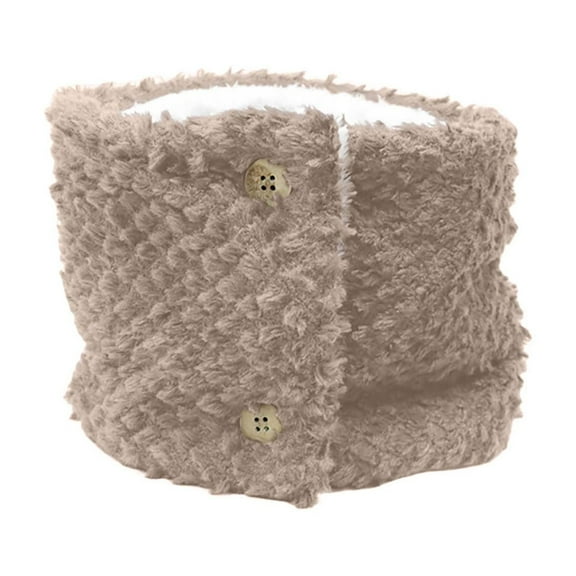 Aueoeo Scarfs, Winter Scarves For Women Fall Solid Color Button Scarf With Warmth And Protection Thick Neck Gaiters Scarf