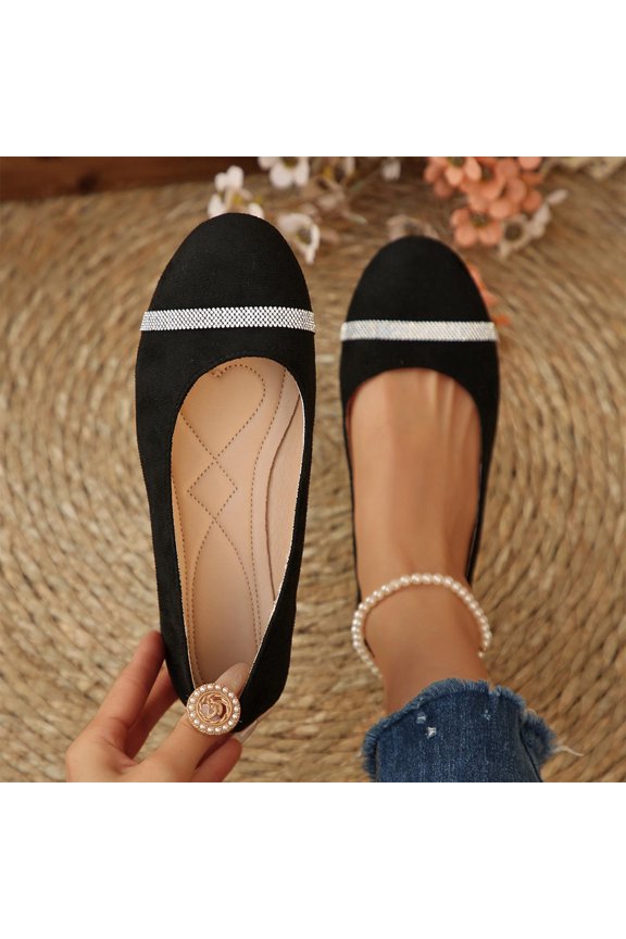 Shoes Casual Shoes Women's Fashion Casual Versatile Solid Color Loafers Soft Soled Flat Shoes