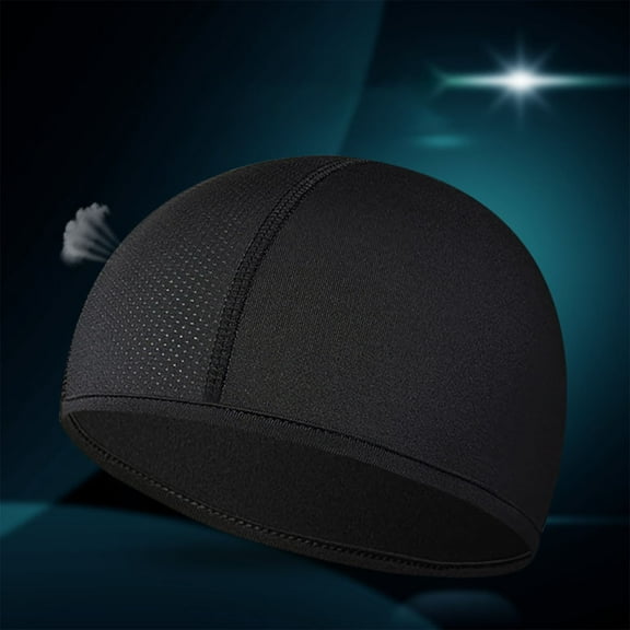 Aueoeo Skull Cap Helmet Liner Beanie, Breathable Mesh Cycling Running Hat For Men Fits Under Helmets