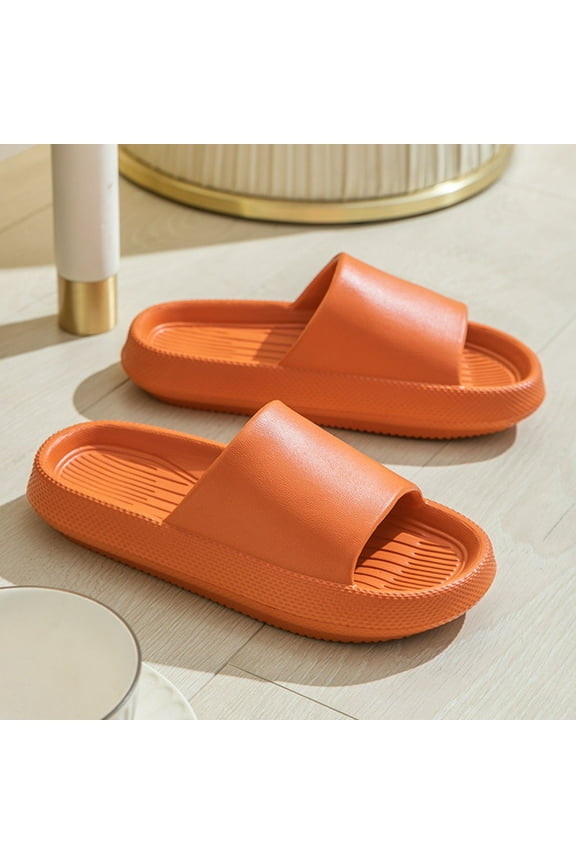 Slippers for Men, Cloud Slides for Women and Men, Pillow Slippers, Non-Slip Quick Drying Super Soft Shower Shoes, Thick Sole Open Toe Slides Sandals for Indoor & Outdoor