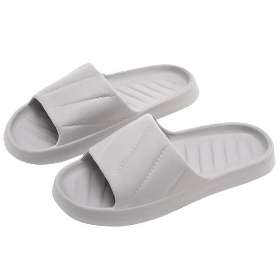 Aueoeo Slippers For Men,Men's And Women's Home Slippers Summer Lovers Indoor And Outdoor Thick Soles Stepping On Feeling Light Soft Soles Slippers on Clearance