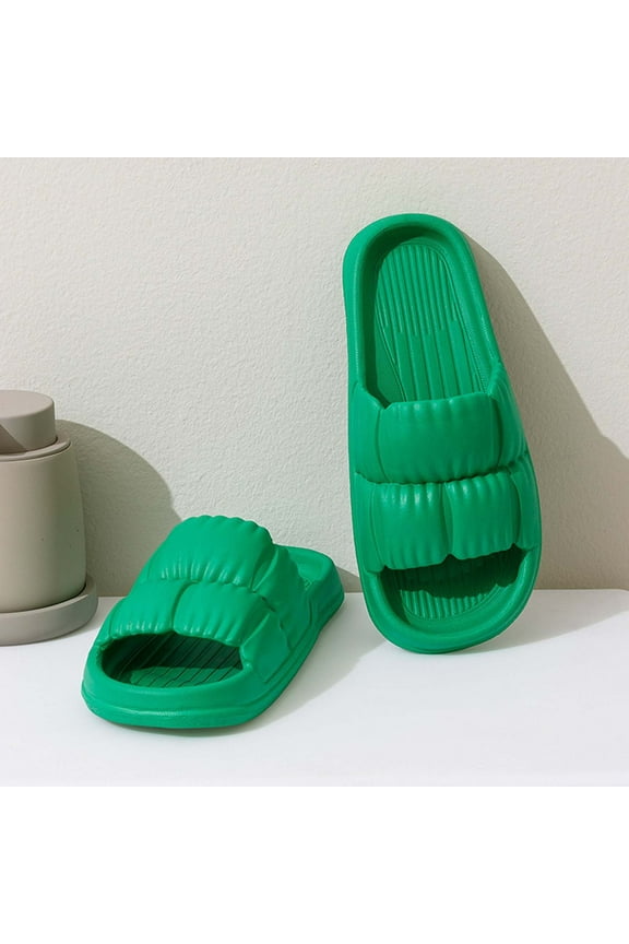 Slippers for Women and Men Non Slip Quick Drying Shower Slides Bathroom Sandals Ultra Cushion Thick Sole Soft Soled Slippers