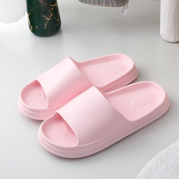 Aueoeo Soft Shower Shoes Slides For Women Men Lightweight Pillow Sandals Bathroom Slippers Indoor Cute EVA Slippers Non-slip Sandals