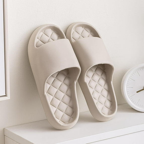 Aueoeo Soft Shower Shoes Slides For Women Men Lightweight Pillow Sandals Bathroom Slippers Indoor Cute EVA Slippers Non-slip Sandals